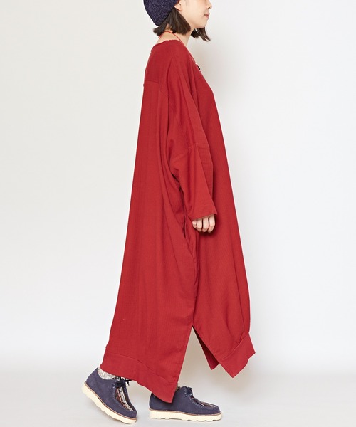 チャイハネ（チャイハネ）の「【チャイハネ】サンネパワンピース（ワンピース・レディース・ブルー/レッド/ホワイト/ブラック/カーキ・FREE）」の11枚目の写真