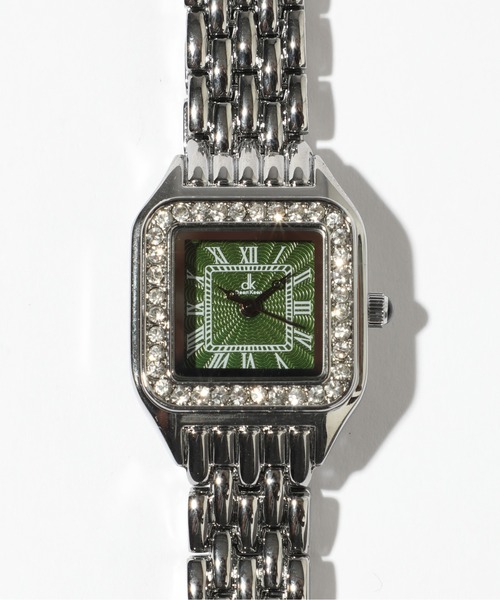 Demi-Luxe BEAMS スクエア 型押レザー 腕時計 Ⅰ Demi-Luxe BEAMS