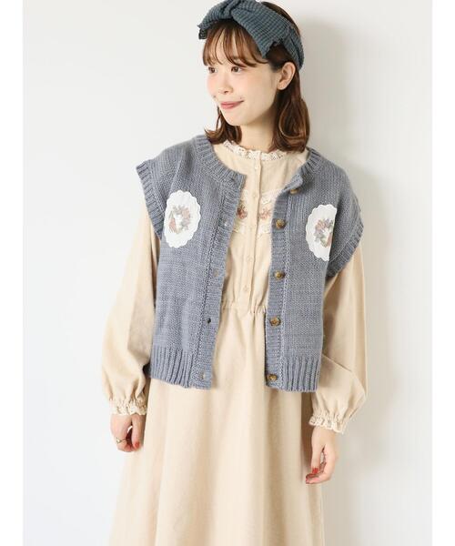 ehka sopo（エヘカソポ）の「【Maison SAJOU】刺繍ワンピース（ワンピース・レディース・チャコールグレー/ライトベージュ/グリーン・F）」の22枚目の写真
