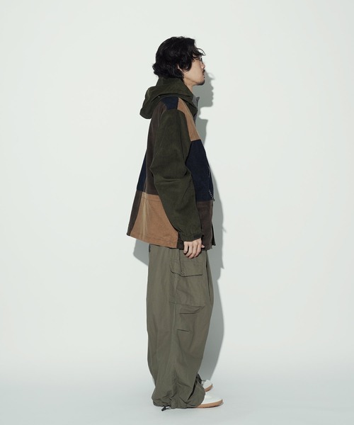 HUF（ハフ）の「HUF / ハフ CONTRAST CORD MOUNTAIN JACKET コントラストコード マウンテンジャケット（マウンテンパーカー・メンズ・パープル/グリーン・MEDIUM/LARGE）」の19枚目の写真