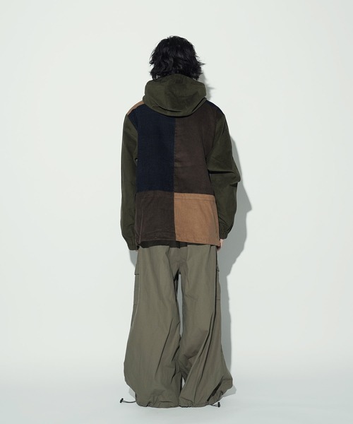 HUF（ハフ）の「HUF / ハフ CONTRAST CORD MOUNTAIN JACKET コントラストコード マウンテンジャケット（マウンテンパーカー・メンズ・パープル/グリーン・MEDIUM/LARGE）」の11枚目の写真