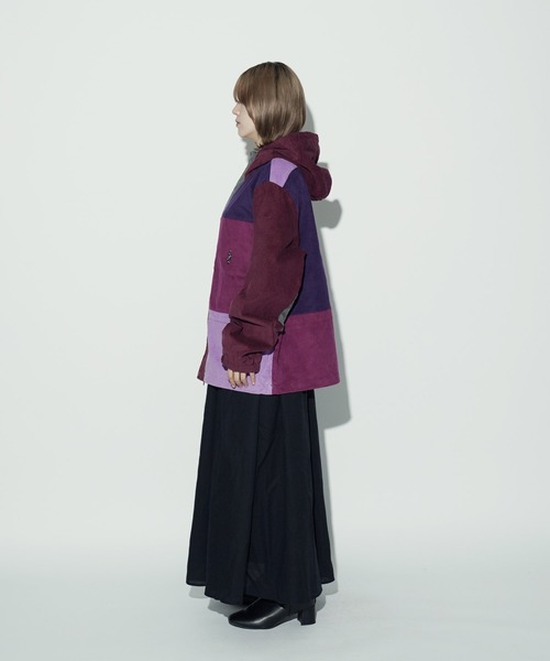 HUF（ハフ）の「HUF / ハフ CONTRAST CORD MOUNTAIN JACKET コントラストコード マウンテンジャケット（マウンテンパーカー・メンズ・パープル/グリーン・MEDIUM/LARGE）」の10枚目の写真