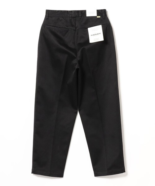 FARAH（ファーラー）の「FARAH / Two Tuck Wide Tapered Pants（チノパンツ・メンズ・ブラック/ベージュ・30inch/32inch/34inch/36inch）」の5枚目の写真