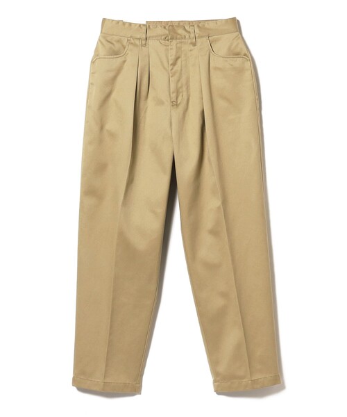 FARAH（ファーラー）の「FARAH / Two Tuck Wide Tapered Pants（チノパンツ・メンズ・ブラック/ベージュ・30inch/32inch/34inch/36inch）」の7枚目の写真
