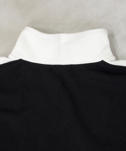 tiptop（ティップトップ）の「【新色登場】裏毛ハーフジップ袖ラインプルオーバー（スウェット・レディース・ブラック/アイボリー/グレー/エンジ/ネイビー・FREE）」の12枚目の写真