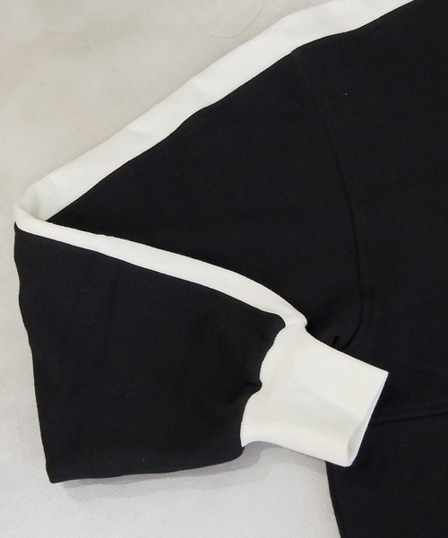 tiptop（ティップトップ）の「【新色登場】裏毛ハーフジップ袖ラインプルオーバー（スウェット・レディース・ブラック/アイボリー/グレー/エンジ/ネイビー・FREE）」の14枚目の写真