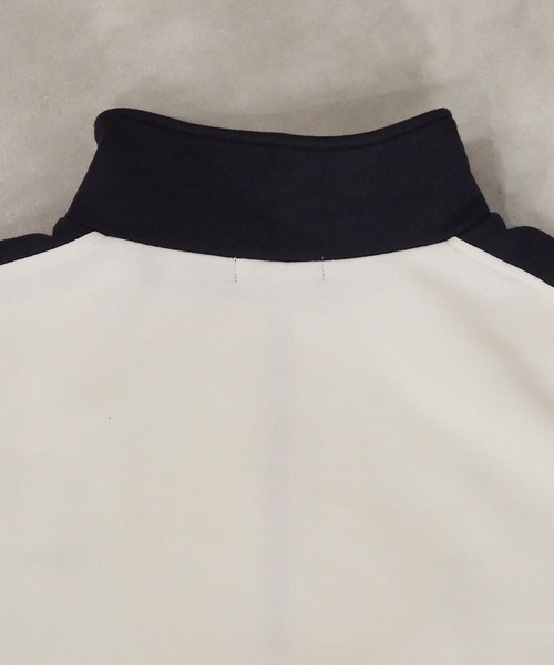 tiptop（ティップトップ）の「【新色登場】裏毛ハーフジップ袖ラインプルオーバー（スウェット・レディース・ブラック/アイボリー/グレー/エンジ/ネイビー・FREE）」の7枚目の写真