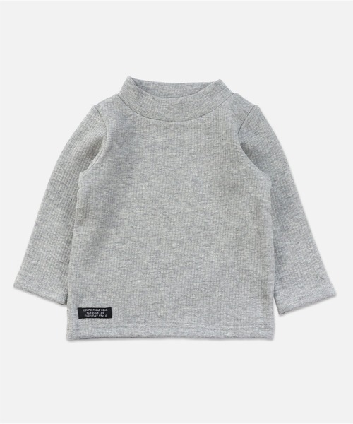 chil2(チルツー)の「裏シャギー テレコハイネックTシャツ(Tシャツ/カットソー・キッズ・ブラック/クリーム/グレー/ピンク・140cm/100cm/130cm/90cm/110cm/120cm/80cm)」の17枚目の写真