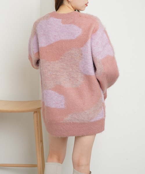 Chico（チコ）の「ニュアンス柄ジャガードチュニック（チュニック・レディース・グレー/ピンク/アイボリー・FREE）」の20枚目の写真