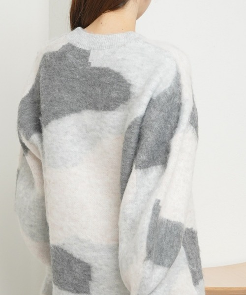 Chico（チコ）の「ニュアンス柄ジャガードチュニック（チュニック・レディース・グレー/ピンク/アイボリー・FREE）」の14枚目の写真