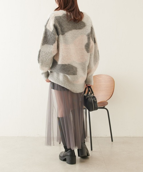 【極美品】慈雨 ジャガード アシンメトリー ワンピース チュニック 和風柄 L vectorpremium_051-202509090317