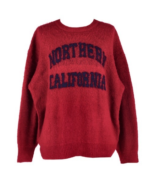 coca（coca）（コカ）の「ブークレーニット ロゴトップス（ニット/セーター・レディース・グレー/グレイッシュベージュ/レッド/チャコール・M/L）」の19枚目の写真