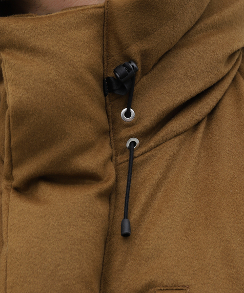 markaware（マーカウェア）の「【MARKAWARE / マーカウェア】CASHMERE DOWN JACKET（ダウンジャケット/コート・メンズ・ブラック/キャメル・3/1/2）」の12枚目の写真