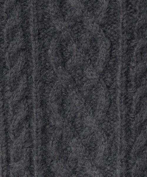 GALLEST（ギャレスト）の「ヘアリーケーブルニット（ニット/セーター・レディース・ホワイト系/グリーン/チャコール・38）」の15枚目の写真