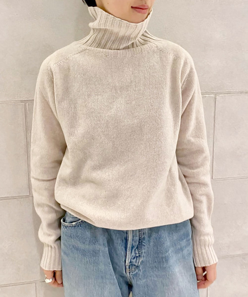 【美品】  ARMEN / アーメン | GEELONG LAMBS WOOL CREW PULL クルーネックニット | 2 | レッド | レディース ARMENの定番ニットでコーディネート上手な冬 