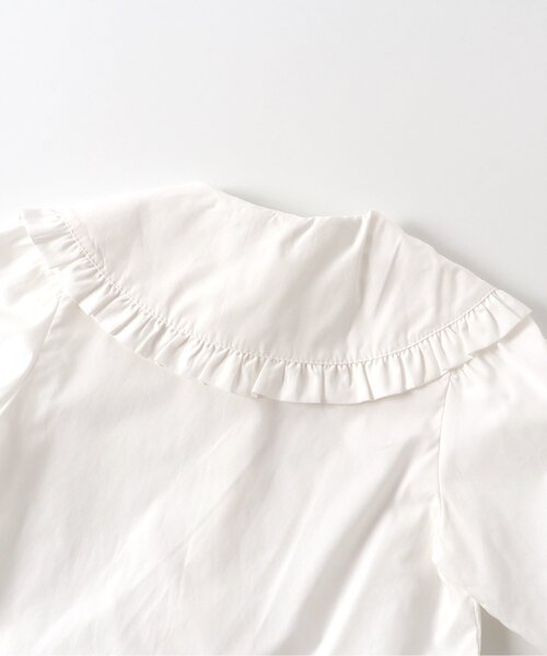 apres les cours（アプレレクール）の「【フォーマル対応】フリルビッグカラーブラウス（シャツ/ブラウス・キッズ・オフホワイト・100/110/120/90/130）」の6枚目の写真