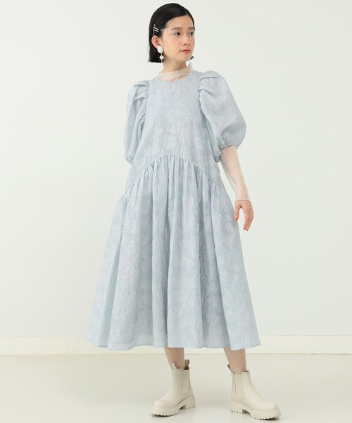 CAROLINA GLASER ウエストヘムワンピース CAROLINA GLASER（カロリナ グレイサー）の「ウエストヘム