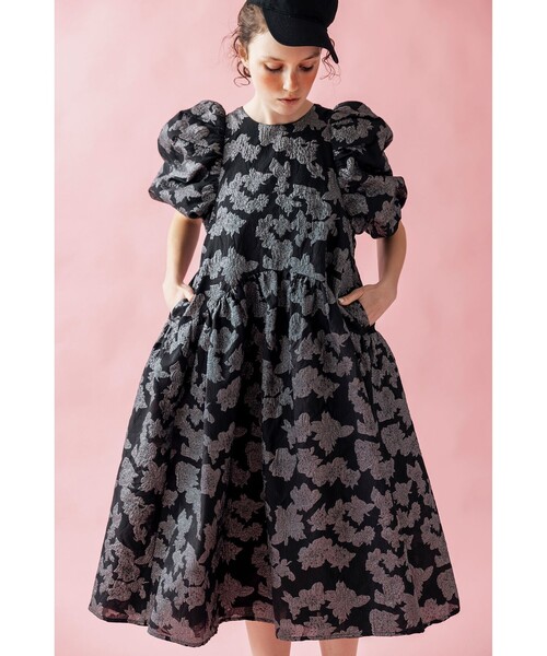 CAROLINA GLASER ウエストヘムワンピース CAROLINA GLASER（カロリナ グレイサー）の「ウエストヘム