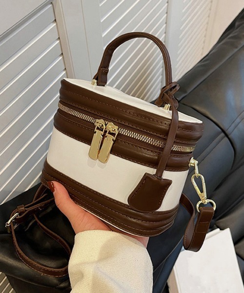 Miniministore(ミニミニストア)の「ショルダーバッグ 斜めがけレディース韓国(ショルダーバッグ・レディース・ホワイト×ブラウン/モカ/ブラウン/ブラック・フリー)」の11枚目の写真