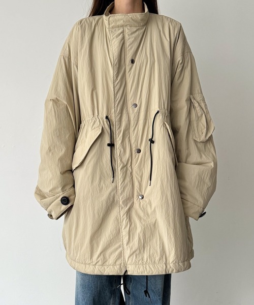 CANAL JEAN(キャナルジーン)の「diggity ナイロンモッズコート(モッズコート・レディース・ブラウン/ベージュ・ONE SIZE)」の13枚目の写真