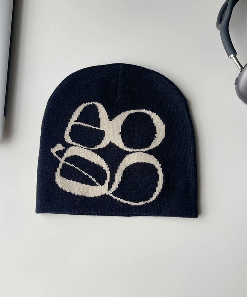 BARELY BLUE（ベアリーブルー）の「【 BARELY BLUE / ベアリーブルー 】 韓国風ストリート ヒップホップ ニットキャップ / ビーニー（ニットキャップ/ビーニー・レディース・ホワイト/ブラック/スモークグレー/カーキブラウン/ブラウン・FREE）」の7枚目の写真