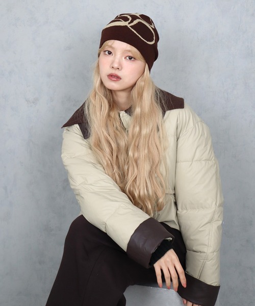 BARELY BLUE（ベアリーブルー）の「【 BARELY BLUE / ベアリーブルー 】 韓国風ストリート ヒップホップ ニットキャップ / ビーニー（ニットキャップ/ビーニー・レディース・ホワイト/ブラック/スモークグレー/カーキブラウン/ブラウン・FREE）」の13枚目の写真