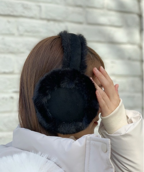 セール】【寒い冬でも可愛く防寒！】ムートンイヤーマフ