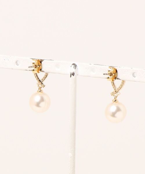 Three Four Time(スリーフォータイム)の「キラリリングパールピアス【結婚式/フォーマル/デイリー】(ピアス(両耳用)・レディース・シルバー/ゴールド・FREE)」の4枚目の写真