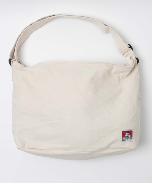 BEN DAVIS（ベンデイビス）の「WEGO/BENDAVIS BIGCANVASSHOULDER（ショルダーバッグ・メンズ・ナチュラル/ブラック・FREE）」の3枚目の写真