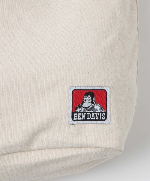 BEN DAVIS（ベンデイビス）の「WEGO/BENDAVIS BIGCANVASSHOULDER（ショルダーバッグ・メンズ・ナチュラル/ブラック・FREE）」の7枚目の写真