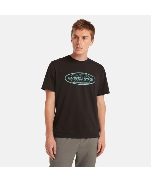 Timberland（ティンバーランド）の「半袖 バック グラフィック Tシャツ ユニセックス（Tシャツ/カットソー・メンズ・パープル/ブラック・LARGE/MEDIUM/SMALL）」の4枚目の写真