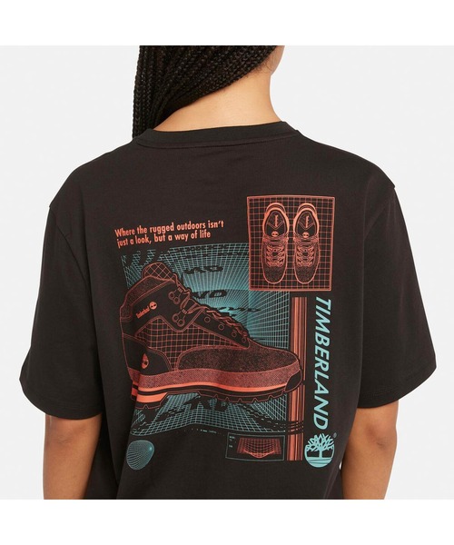 Timberland（ティンバーランド）の「半袖 バック グラフィック Tシャツ ユニセックス（Tシャツ/カットソー・メンズ・パープル/ブラック・LARGE/MEDIUM/SMALL）」の5枚目の写真