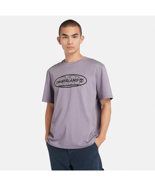 Timberland（ティンバーランド）の「半袖 バック グラフィック Tシャツ ユニセックス（Tシャツ/カットソー・メンズ・パープル/ブラック・LARGE/MEDIUM/SMALL）」の8枚目の写真