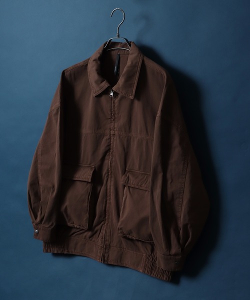 ANPAS(アンパス)の「Twill Fabric Sulfur Dyeing A-2 Denim Jacket/ツイル 硫化染め A-2 フライトジャケット デニムジャケット(デニムジャケット・メンズ・ブラウン/ブラック・LL/L/M)」の15枚目の写真