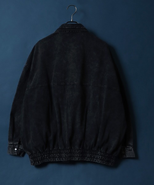 ANPAS(アンパス)の「Twill Fabric Sulfur Dyeing A-2 Denim Jacket/ツイル 硫化染め A-2 フライトジャケット デニムジャケット(デニムジャケット・メンズ・ブラウン/ブラック・LL/L/M)」の20枚目の写真
