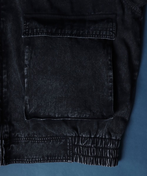 ANPAS(アンパス)の「Twill Fabric Sulfur Dyeing A-2 Denim Jacket/ツイル 硫化染め A-2 フライトジャケット デニムジャケット(デニムジャケット・メンズ・ブラウン/ブラック・LL/L/M)」の9枚目の写真