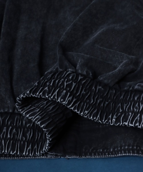 ANPAS(アンパス)の「Twill Fabric Sulfur Dyeing A-2 Denim Jacket/ツイル 硫化染め A-2 フライトジャケット デニムジャケット(デニムジャケット・メンズ・ブラウン/ブラック・LL/L/M)」の16枚目の写真