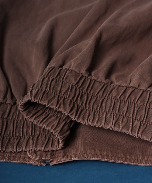 ANPAS(アンパス)の「Twill Fabric Sulfur Dyeing A-2 Denim Jacket/ツイル 硫化染め A-2 フライトジャケット デニムジャケット(デニムジャケット・メンズ・ブラウン/ブラック・LL/L/M)」の14枚目の写真