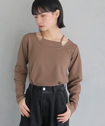 【cheriella】WEB限定カットジョーゼットキャミレイヤードトップス WEB LIMITED CUT GEORGETTE CAMI LAYERED TOPS