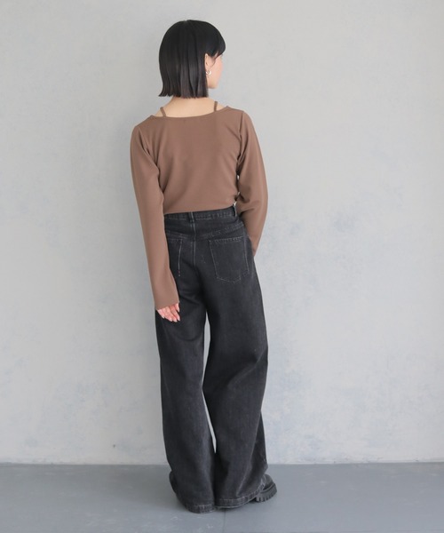 cheriella】WEB限定カットジョーゼットキャミレイヤードトップス cheriella】WEB限定カットジョーゼットキャミレイヤードトップス