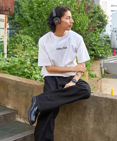 TIMELY WARNING（タイムリーワーニング）の「アソートSFG S/S TEE / ガール ヘッドフォン キャップ クルーネック 半袖 ショートスリーブ（Tシャツ/カットソー・メンズ・C/ブラック/B/A/ホワイト/F/E/D/その他2/G/H/その他1・LARGE/MEDIUM）」の20枚目の写真