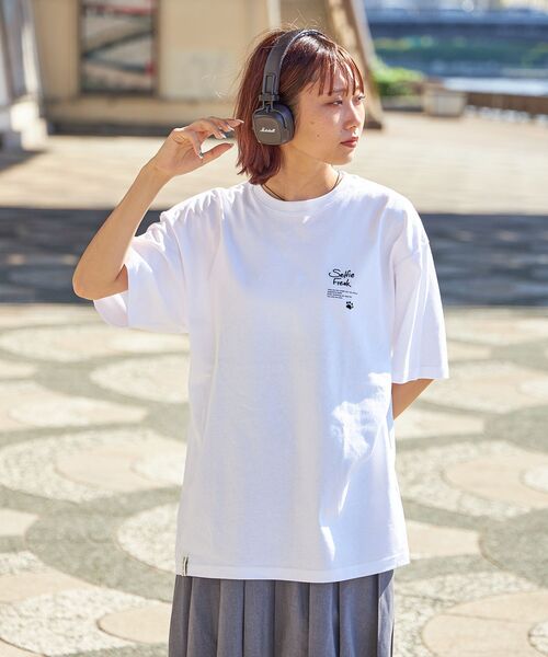 TIMELY WARNING（タイムリーワーニング）の「アソートSFG S/S TEE / ガール ヘッドフォン キャップ クルーネック 半袖 ショートスリーブ（Tシャツ/カットソー・メンズ・C/ブラック/B/A/ホワイト/F/E/D/その他2/G/H/その他1・LARGE/MEDIUM）」の14枚目の写真