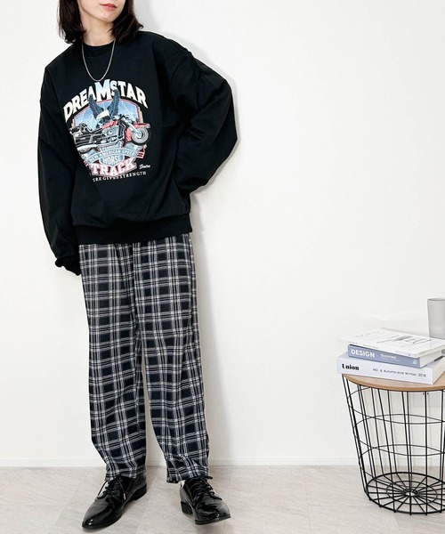 Ritzy(リッツィー)の「裏毛 プリントクルー レディース メンズ(スウェット・メンズ・ブラック系その他/ブラック/ブラック系その他2/グレー系その他/グレー系その他2/チャコール・MEDIUM/LARGE/X-LARGE)」の8枚目の写真