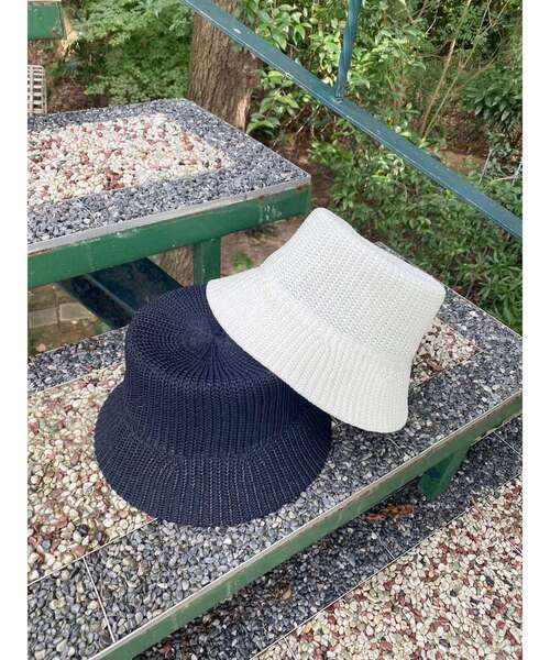 MURUA（ムルーア）の「ドライニットバケットハット（ハット・レディース・ブラック/ホワイト・FREE）」の3枚目の写真
