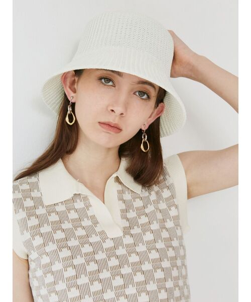 MURUA（ムルーア）の「ドライニットバケットハット（ハット・レディース・ブラック/ホワイト・FREE）」の9枚目の写真