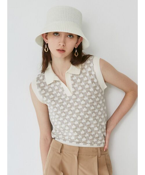 MURUA（ムルーア）の「ドライニットバケットハット（ハット・レディース・ブラック/ホワイト・FREE）」の8枚目の写真