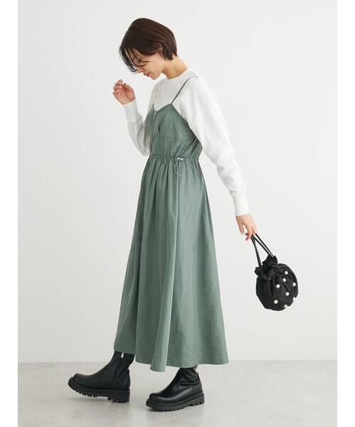 Sugar spoon（シュガースプーン）の「・SUGAR　SPOON　コルセット風キャミワンピース（ワンピース・レディース・アイボリー/カーキ/ブラック・FREE）」の9枚目の写真