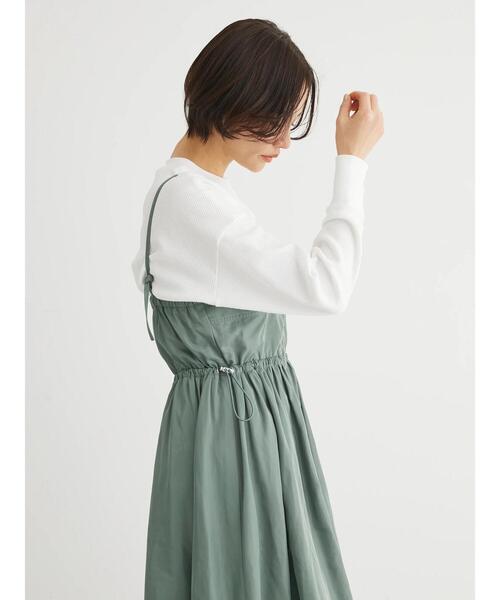 Sugar spoon（シュガースプーン）の「・SUGAR　SPOON　コルセット風キャミワンピース（ワンピース・レディース・アイボリー/カーキ/ブラック・FREE）」の12枚目の写真