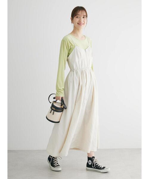 Sugar spoon（シュガースプーン）の「・SUGAR　SPOON　コルセット風キャミワンピース（ワンピース・レディース・アイボリー/カーキ/ブラック・FREE）」の17枚目の写真