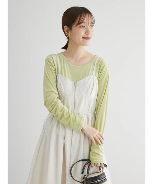 Sugar spoon（シュガースプーン）の「・SUGAR　SPOON　コルセット風キャミワンピース（ワンピース・レディース・アイボリー/カーキ/ブラック・FREE）」の22枚目の写真